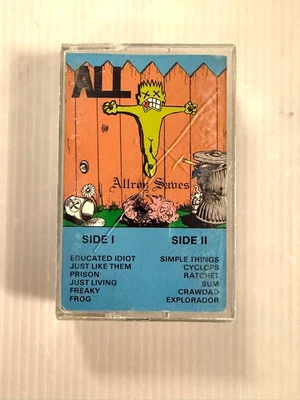 ALL Allroy Saves CASSETTE 1990 CRUZ Records CRZC 011 DESCENDENTS TONYALL LA PUNK - Image 1 of 4