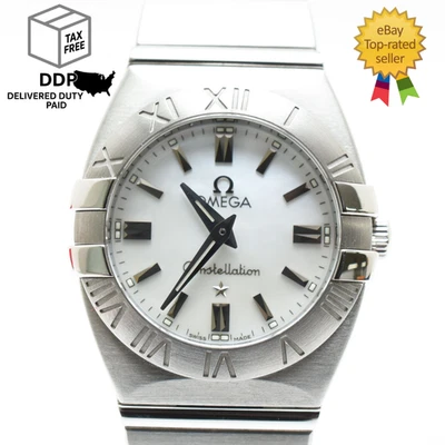 [COMO NUEVO con Estuche] Reloj OMEGA Constellation 1581.70 esfera blanca para mujer 24 mm 15.5 cm Foto 1 de 4