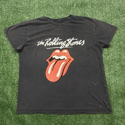 Rolling Stones Graphic T Shirt Women's Size L Black Short Sleeve Crew Neck Tee - Image 1 of 4