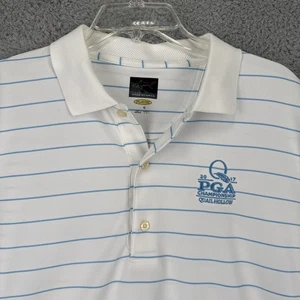 Greg Norman Play Dry Golf Polo Mens XL White 2017 PGA Championship Quail Hollow - Picture 1 of 11