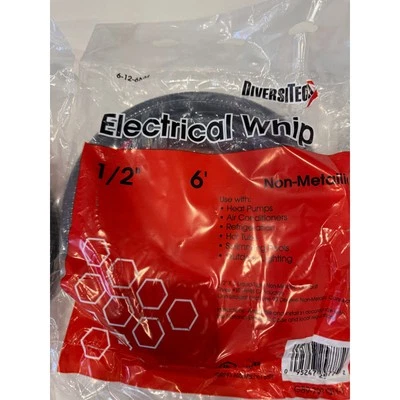 NUEVO Diversitech Electrical Whip 1/2" 6' no metálico conducto bomba de calor CA Foto 1 de 4