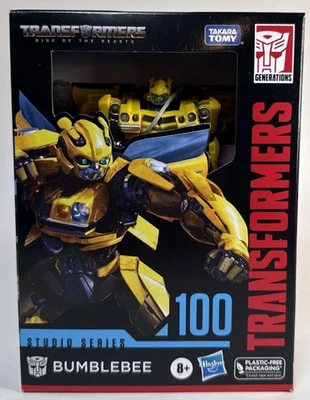 FIGURA COLECCIONABLE TRANSFORMERS STUDIO SERIES #100 BUMBLEBEE CLASE DE LUJO Foto 1 de 4