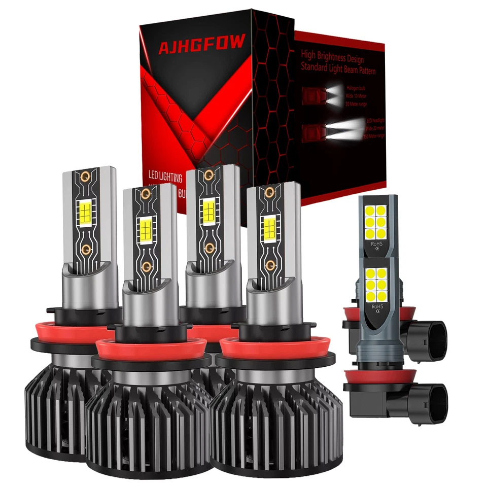 For Nissan Kicks 2018-2021 6x Combo LED Headlight Hi/Lo Beam Fog Light Bulbs - Image 1 of 4