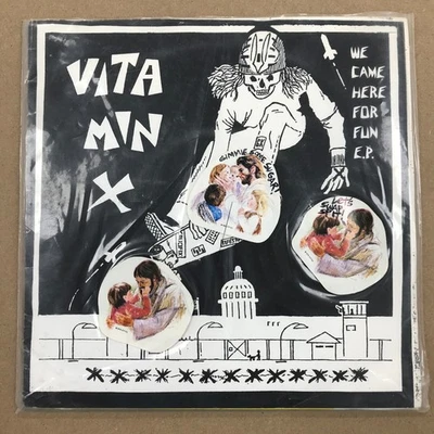VITAMIN X - We Came Here For Fun 7" ep 2001 US Tour punk straightedge hardcore - Imagem 1 de 4