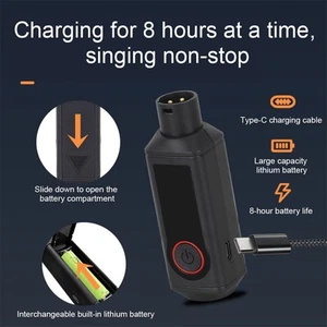 Lot de 2 syst??mes de microphone sans fil 4 GHz avec ??metteur et r??cepteur - Zdjęcie 1 z 14