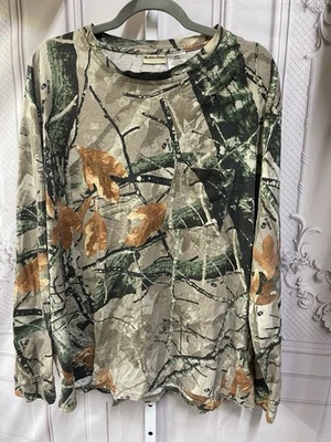 Outfitters Ridge Men's Fusion 3-D Camo 100% Cotton Long Sleeve T-shirt Size XL - Image 1 of 4