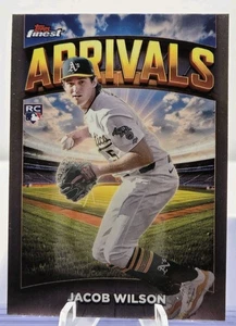 Jacob Wilson RC 2025 Topps Finest #A-5 ARRIVALS REFRACTOR - Oakland Athletics - Picture 1 of 2