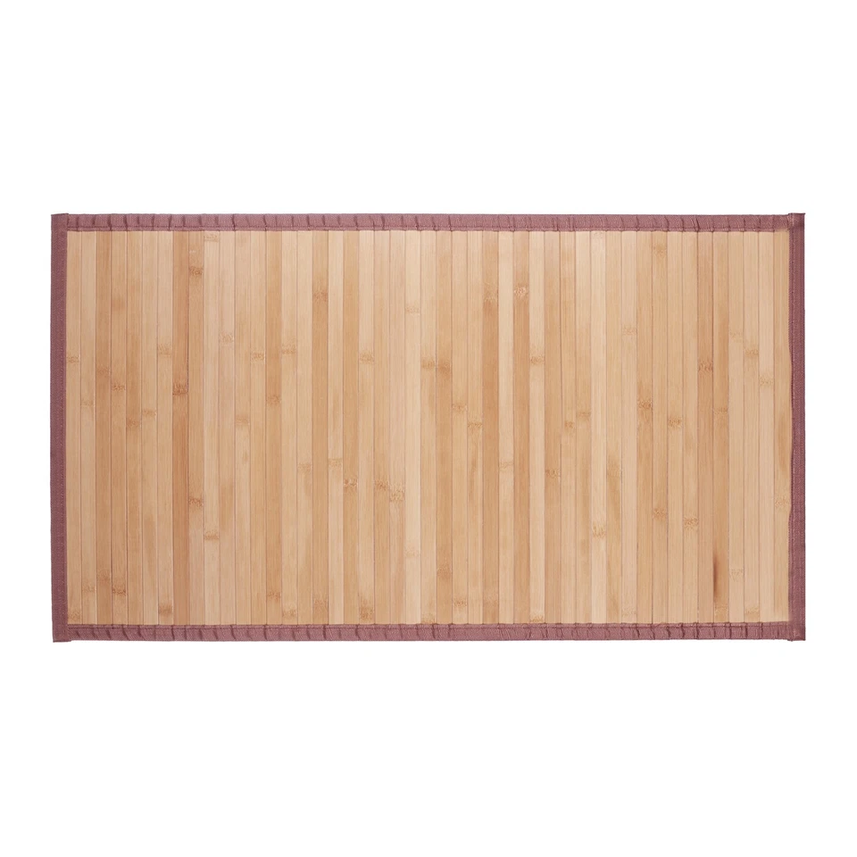 Relaxdays Bambusmatte Feuchtigkeitsresistent rutschfest 80 X 45 Cm