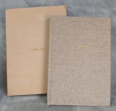 Baby Book Keepsake Memory Photo Album Tan Pregnancy 1st Year Record Shower Gift - Image 1 of 4