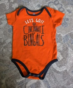 Cincinnati Bengals Infants Baby One Piece 24 Months NFL Football Team Short Slee - Picture 1 of 6