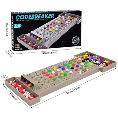 UK Mastermind Classic Code Cracking Board Game Strategy Family Brain Puzzle Toy - Image 1 of 4