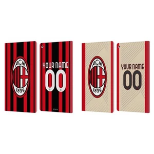 CUSTOM PERSONALISED AC MILAN 2022/23 KIT LEATHER BOOK CASE FOR AMAZON FIRE - Picture 1 of 8