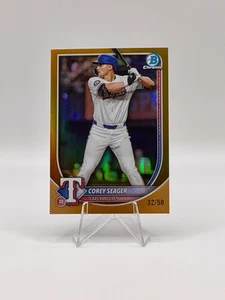 2025 Bowman Chrome Corey Seager True Gold Refractor /50 - Bild 1 von 2