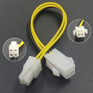 20cm 4 Pin Male to 4Pin Female PC CPU Power Extension Cable Connector Adapter - Photo 1/6