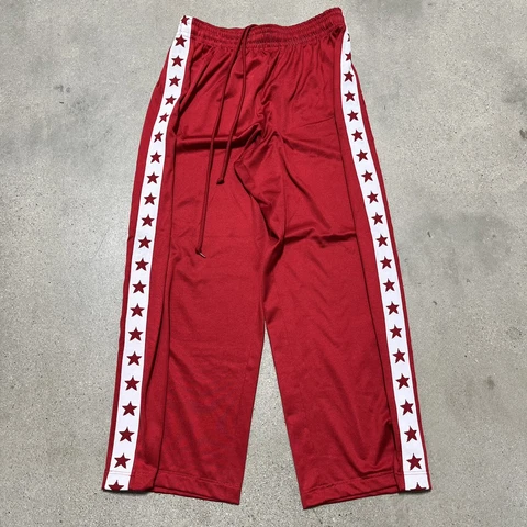 NBA Philadelphia 76ers Hardwood Classics Red Stars Warm Up Pants Men's Large Cover
