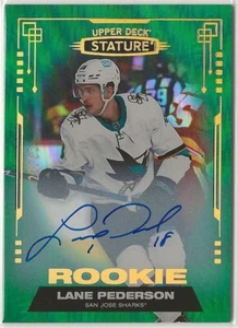 2021-22 Upper Deck Stature Autographs Rookie Green #155 Lane Pederson 23/50 - Picture 1 of 2