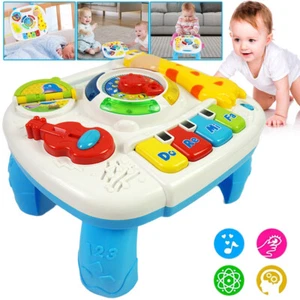 Baby Spieltisch Musikspielzeug Spieltisch und Baby Piano Lenkrad kinder DHL - Bild 1 von 15