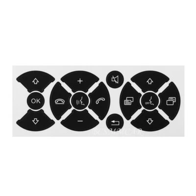 Steering wheel Button Decals Decor Fit For Mercedes Benz C200 C230 2007-2014 - Image 1 of 4