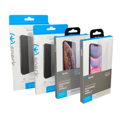 Speck Tempered Glass Screen Protector For iPhone 13 13 Pro 12 Pro Max 11 X XS XR - Image 1 of 4