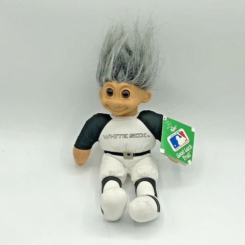 Chicago White Sox Good Luck Troll Baseball Player 11" Russ Troll Doll Brand New Cover