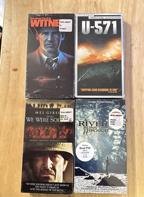 U-572, Witness We Were Soldiers A River Runs Through It VHS All New Sealed 4 ct - Image 1 of 4