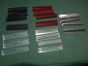 UPICK - Scrabble Travel Folio Tile Holders plastic clear maroon metal  - Picture 1 of 11