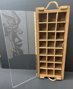 Rare Vintage Vietnam Era Divided Wood Hand Grenade Crate with Transparent Door - Picture 1 of 17