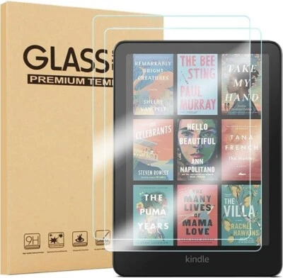 9H Glass Screen Protector HD Films for Amazon Kindle Colorsoft Signature Edition - Image 1 of 4