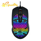 Usb Wired Gaming Mouse Rgb Gamer Backlight Honeycomb Hollow For Pc Laptop