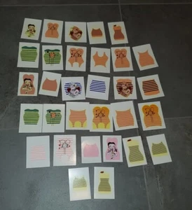 Rare lot de 33 décalques prototypes toutes différentes - Jean Paul Gaultier - Foto 1 di 1