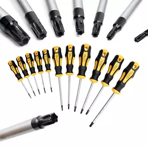 11tlg Torx Schraubendreher Satz mit Loch T Profil Schraubenzieher Schlüssel - Bild 1 von 6