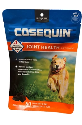 COSEQUIN COSQSC60-MSM Health Supplement Soft Chews for Dogs - 60 Count - Image 1 of 2