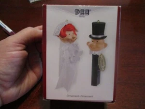 PEZ CANDY WEDDING BRIDE & GROOM AMERICAN GREETING HEIRLOOM ORNAMENTS NEW RARE - Picture 1 of 11