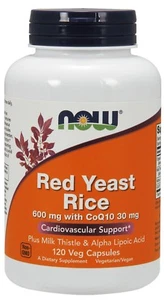 NOW Foods Red Yeast Rice 600 mg w/CoQ10 30 mg, 120 Veg Capsules - Picture 1 of 3