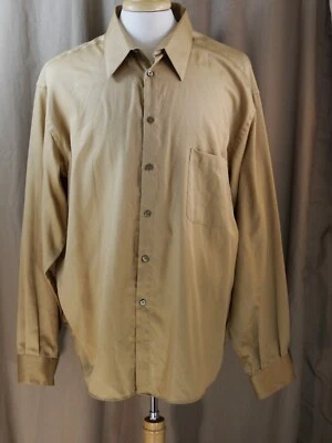 Crazy Horse 17 ½ 36-37 Tumbleweed Brown Sateen BF Shirt NWOT - Image 1 of 4