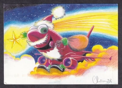 AIRBUS - FRÖHE WEINACHTEN UND GLÜCKLICHES JAHR 2000 POST CARD GERMANY - USA 1999 - Image 1 of 2