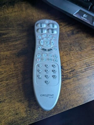 Creative RM-1800 Remote Control for Sound Blaster RTRM1800 313923809101 Silver - Image 1 of 2