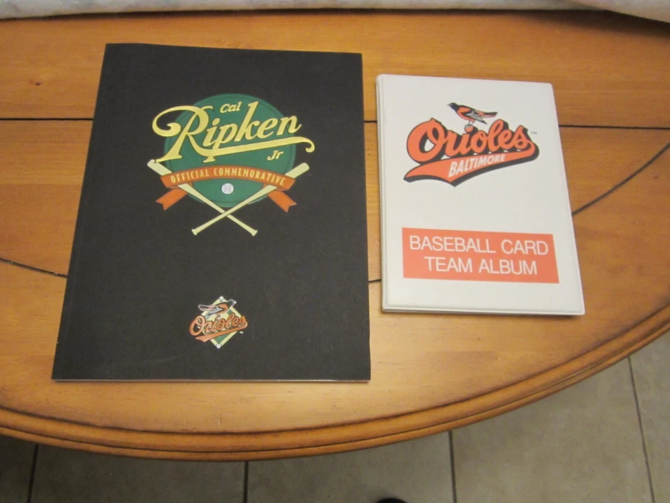 1995 Cal Ripken Jr. Official Commemorative Baltimore Orioles Program Plus Cards - Image 1 of 4