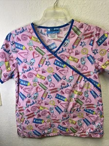 Prenda para mujer Mad About Mouths exfoliante mediano estampado cepillo de dientes manga corta - Imagen 1 de 4