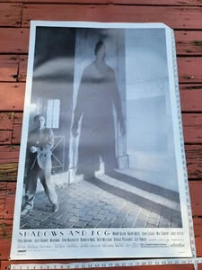 Vintage 1991 Shadows And Fog Movie Original Poster VHS Rental PROMO Woody Allen - Picture 1 of 7