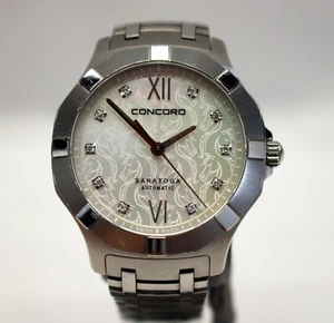 💥Orologio CONCORD Saratoga ANNO DEL CAVALLO MOP quadrante diamantato MERCATO CINESE 💥 - Foto 1 di 11