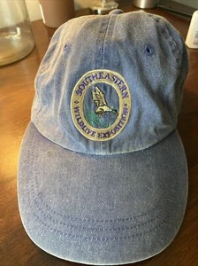 Vintage ADAMS Faded Blue “Southeastern Wildlife Exposition” Hat Embroidered Duck - Picture 1 of 4
