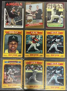 Reggie Jackson Baseball Star ⚾️⭐️ HOF | 18 Card Lot | VG-NM Condition - Picture 1 of 2
