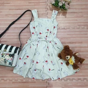 Secret Honey OP Floral Dress Lolita Gothic Jirai Kei Goth anime kawaii NWT - Picture 1 of 7