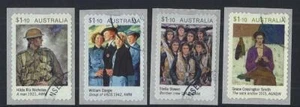 AUSTRALIA 2020 ANZAC DAY COIL SET OF 4 SELF ADHESIVE FINE USED - Picture 1 of 1