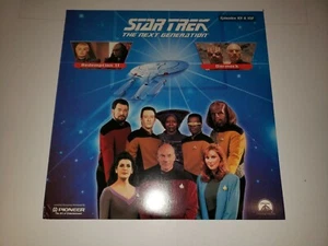 STAR TREK THE NEXT GENERATION Episodes 101 & 102 LaserDisc Laser Video Disc - Imagen 1 de 2