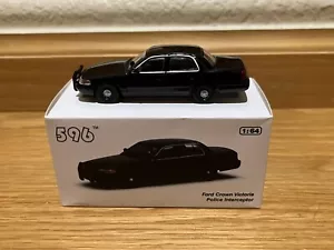 596 Model 1:64 Black FORD CROWN VICTORIA POLICE INTERCEPTOR Unmarked RTS Limited - Picture 1 of 13