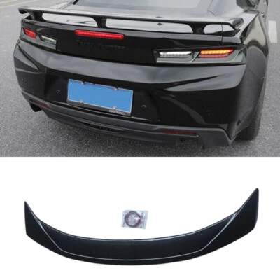 For 2016-2024 Chevy Camaro RS SS ZL1 ABS Rear Trunk Spoiler Wing Carbon Fiber - Image 1 of 4
