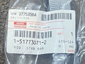 Isuzu Genuine Part 1-51773071-2 Rod Stab Bar1517730712 - Bild 1 von 3