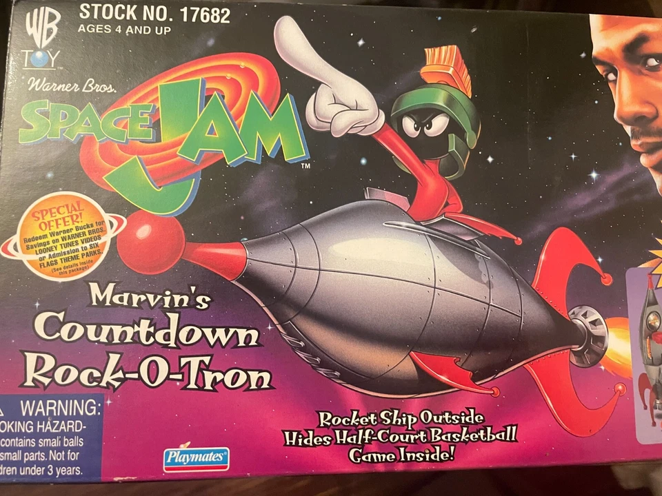 Playmates Space Jam 1996 - Juego Rock-o-tron de Marvin’s Countdown - Nuevo en caja sin usar, en caja Foto 1 de 4